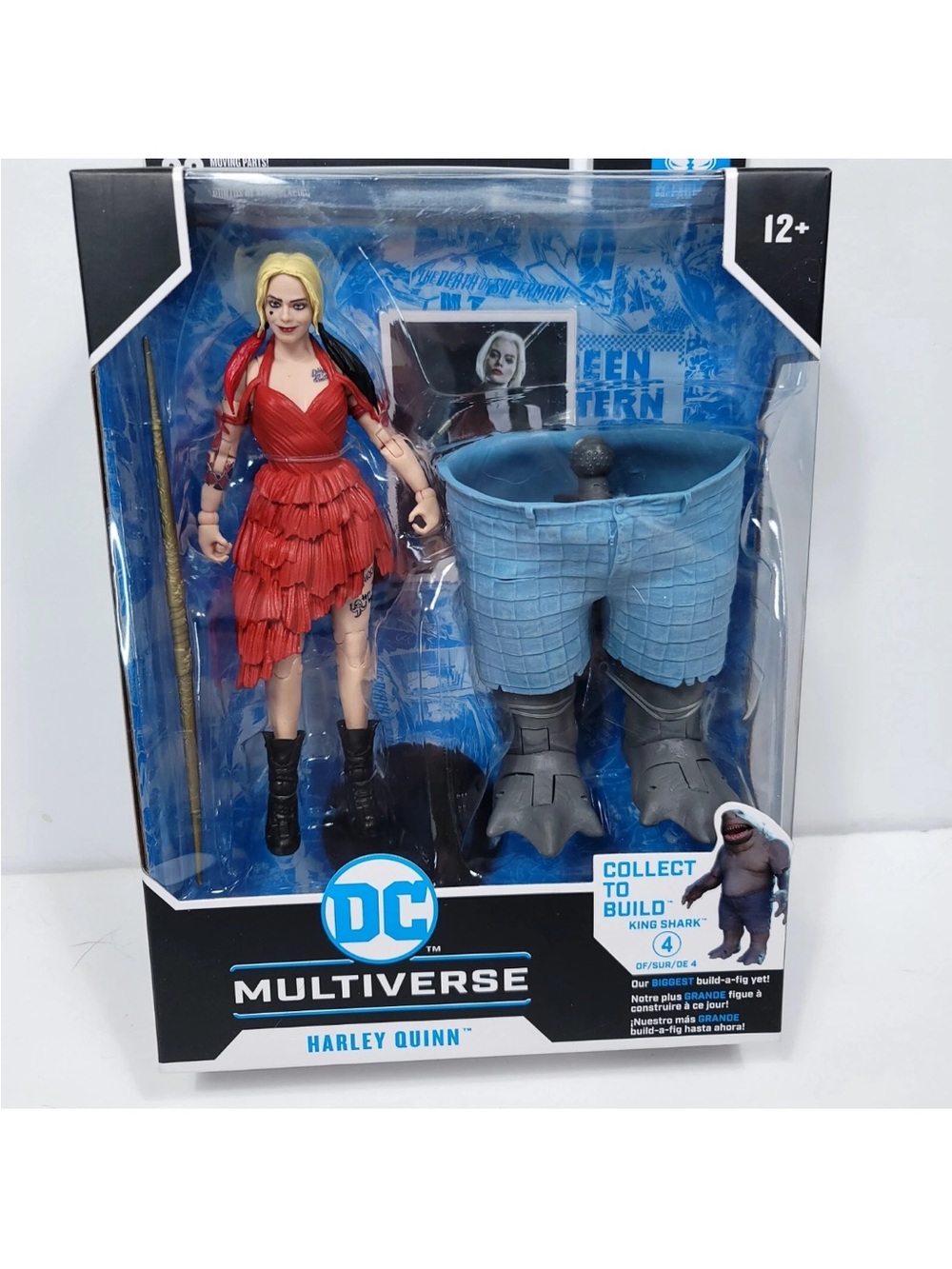 Harley Quinn Action Figure Suicide Squad Margot Robbie Dc Multiverse King Shark